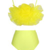 Ensemble de bikini jaune à fleurs 3D 4